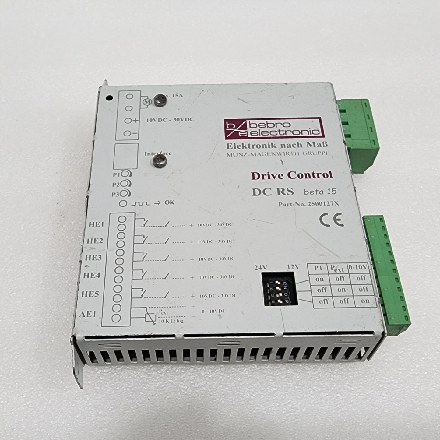 BEBRO ELECTRONIC 2500127X DC RS BETA 15 DRIVE CONTROL