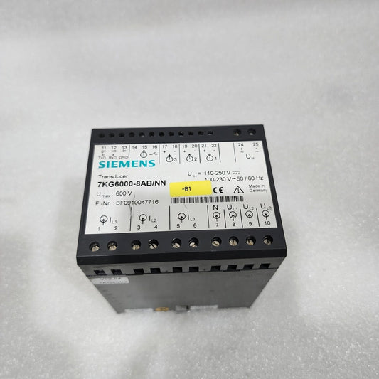 SIEMENS 7KG6000-8AB/NN SIMEAS T DIGITAL TRANSDUCER BF0910047716 110-250VDC/100-2