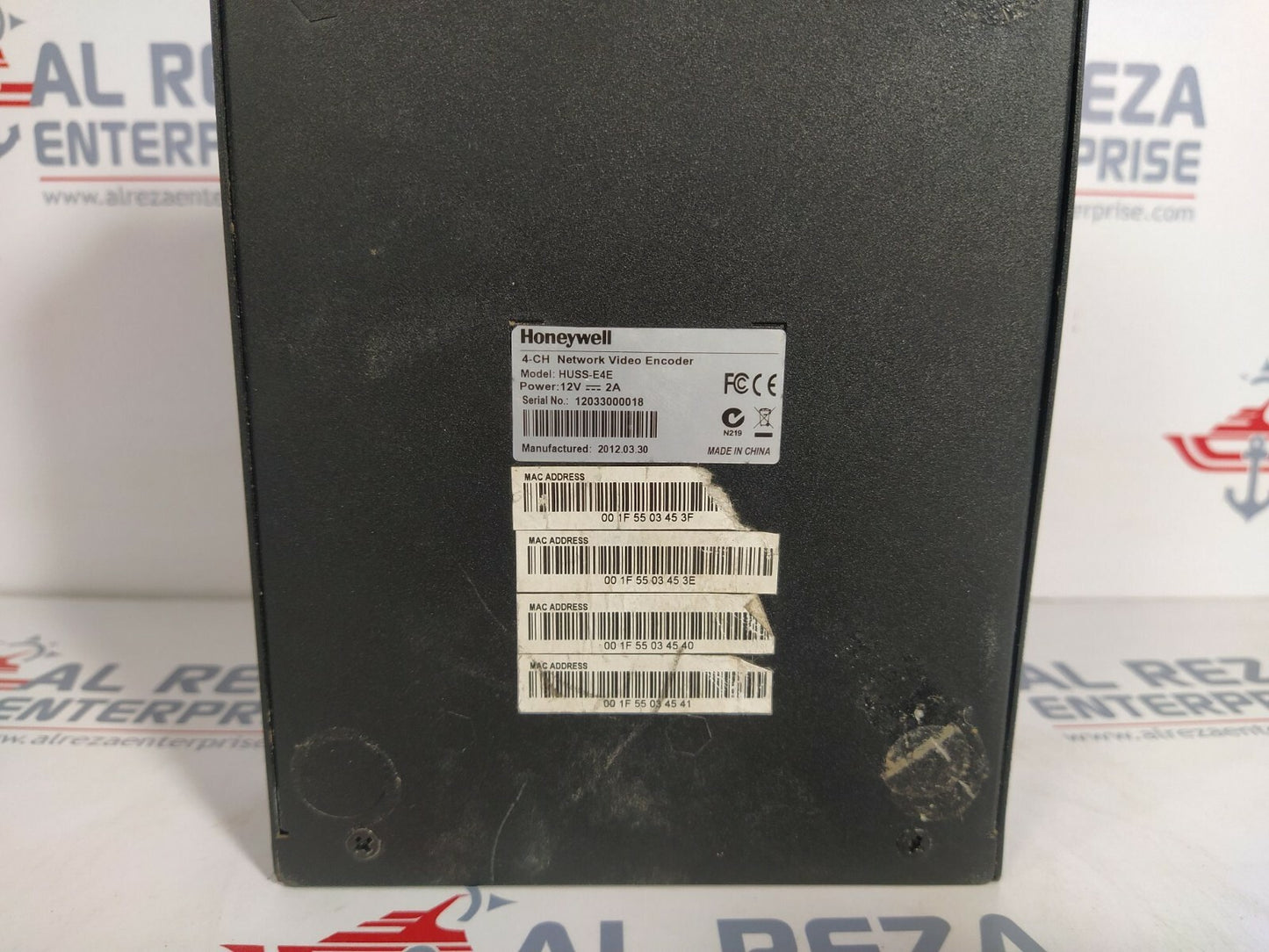 Honeywell HUSS-E4E 4-CH Network Video Encoder 12V 2A HUSSE4E