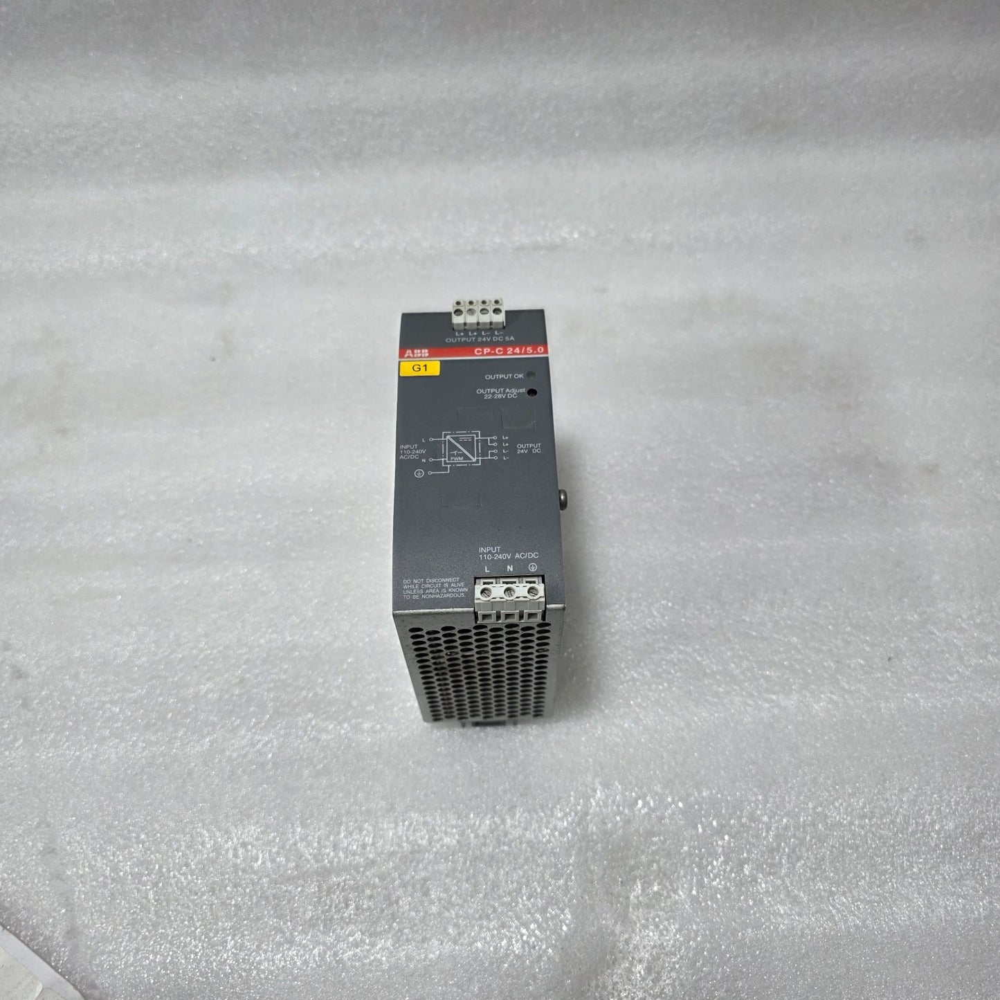 ABB CP-C 24/5.0 INDUSTRIAL POWER SUPPLY – 24V DC 5A 1SVR427024R0000 DIN RAIL SMP