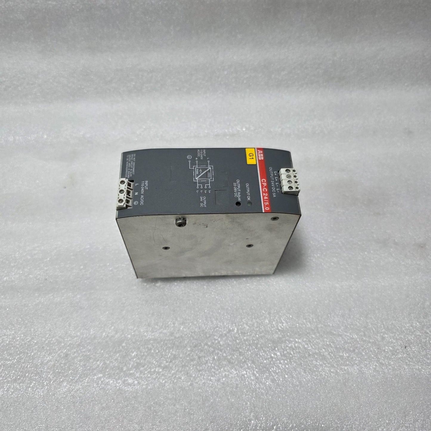 ABB CP-C 24/5.0 INDUSTRIAL POWER SUPPLY – 24V DC 5A 1SVR427024R0000 DIN RAIL SMP