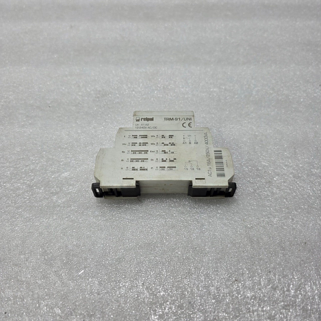 RELPOL TRM-91/UNI MULTIFUNCTION TIME RELAY 12–240V AC/DC