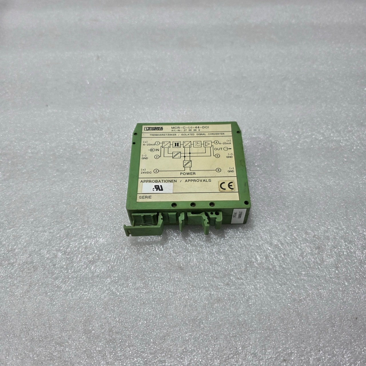 PHOENIX CONTACT MCR-C-I/I-44-DCI 4–20 MA ISOLATED SIGNAL CONVERTER 2766888 24 V