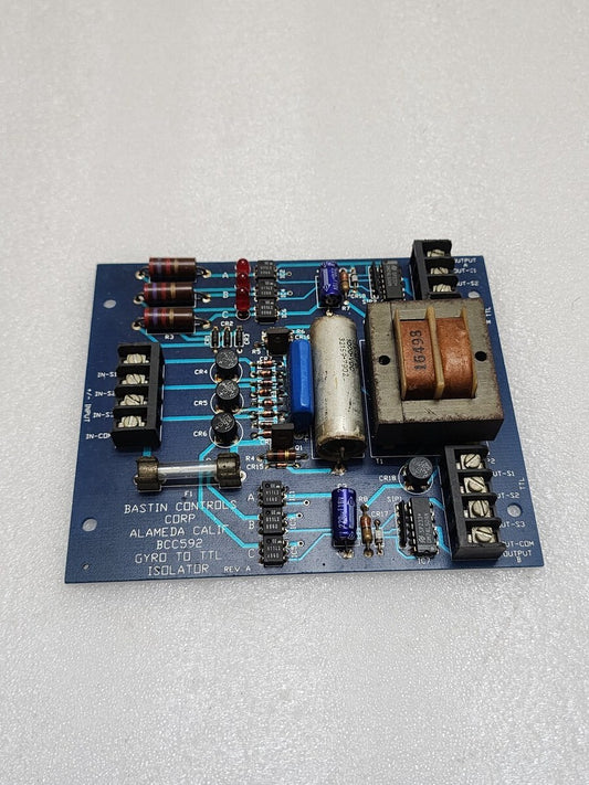 BASTIN CONTROLS CORP BCC592 REV A ALAMEDA CALIF GYRO TO TTL ISOLATOR