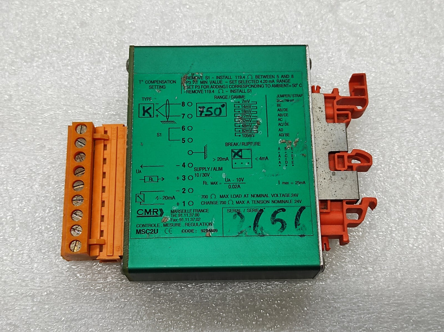 CMR MSC2U MONITORING MODULE 9254409 MS C2U