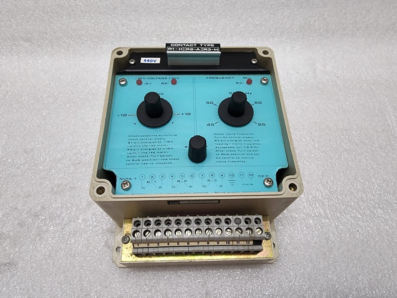 DEIF NVFA-1 CONTACT TYPE R1-H R2-A R3-H
