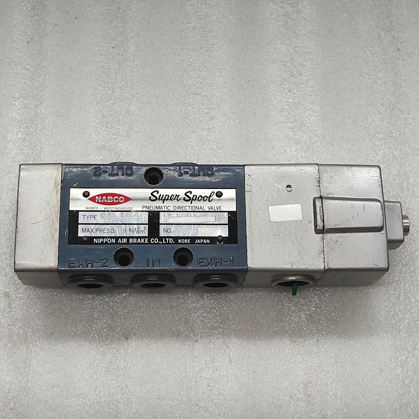 NABCO PSM-43-B PNEUMATIC DIRECTIONAL VALVE 9KGF/CM2