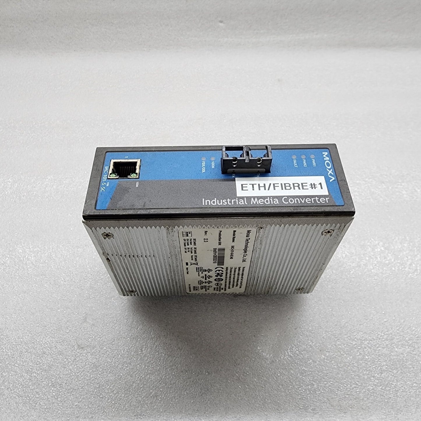 MOXA TECHNOLOGIES IMC-101-S-SC-80 ETHERNET TO FIBER MEDIA CONVERTER 120100101160