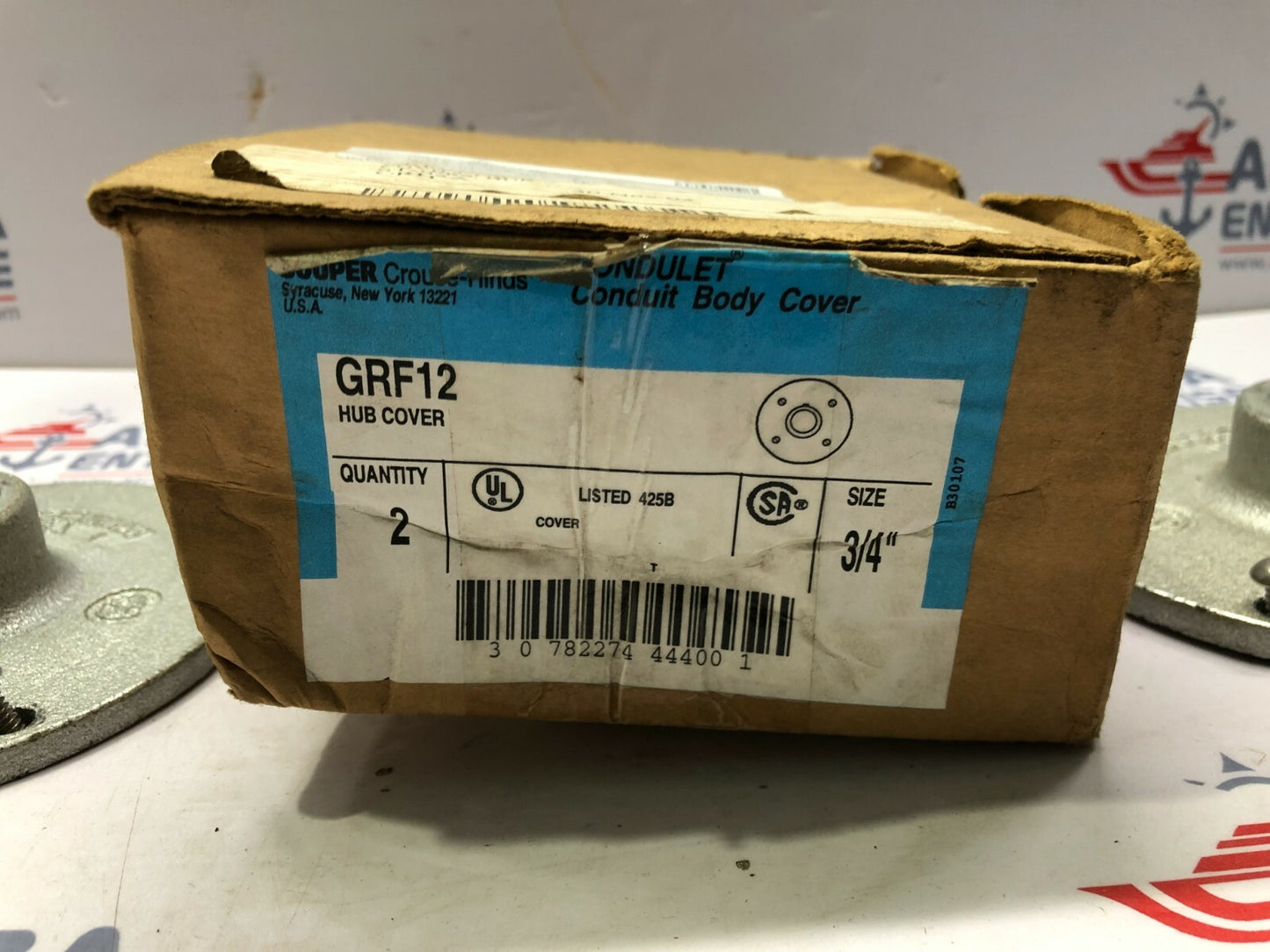 CROUSE-HINDS GRF12 3/4" HUB COVER