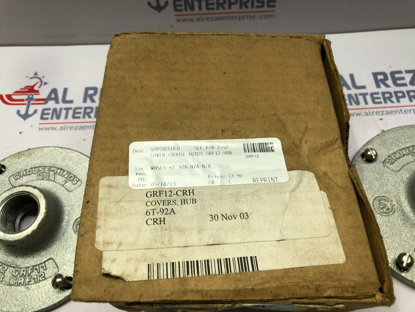 CROUSE-HINDS GRF12 3/4" HUB COVER