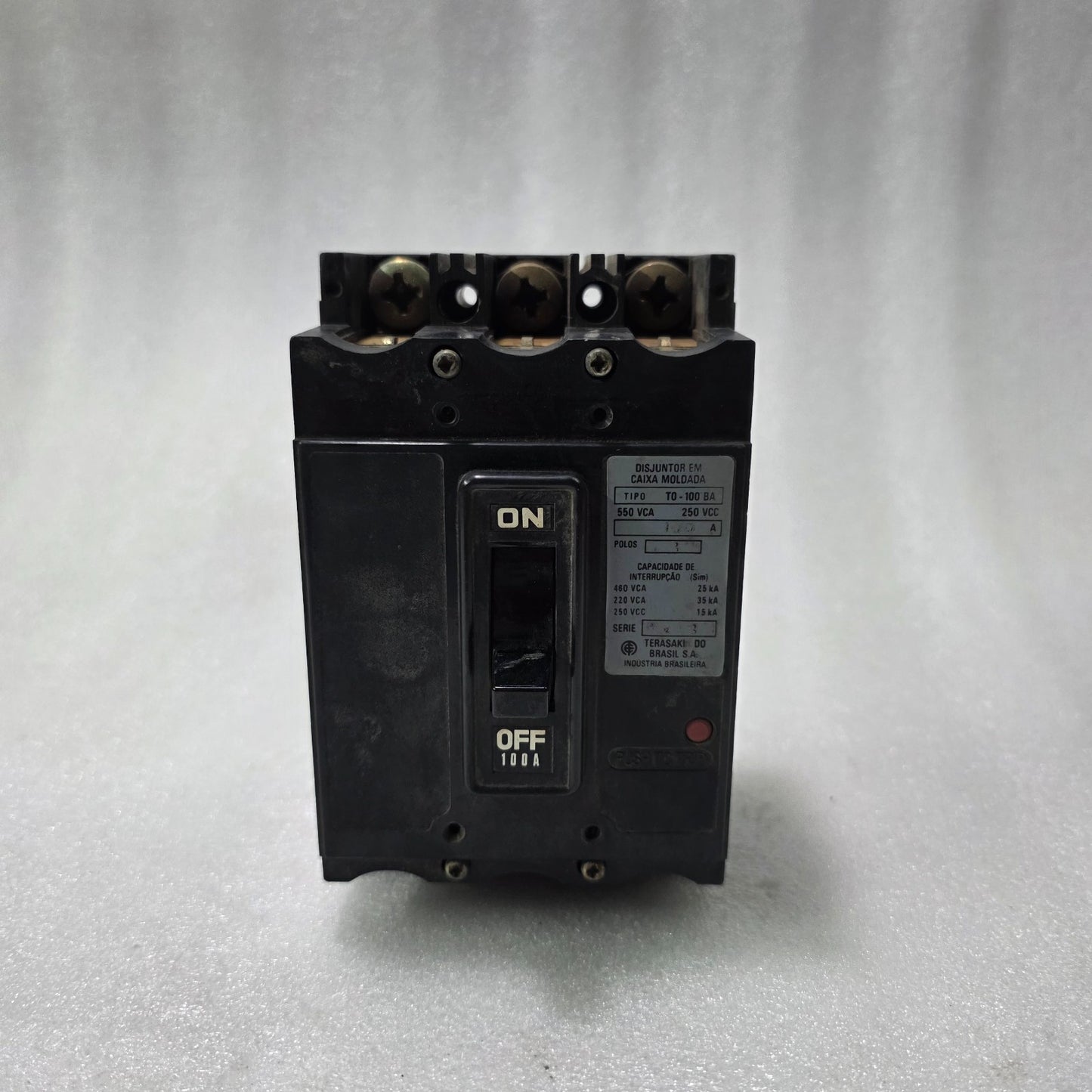 TERASAKI TO-100BA MCCB 100A 3 POLE | 550VAC INDUSTRIAL MOLDED CASE CIRCUIT BREAK