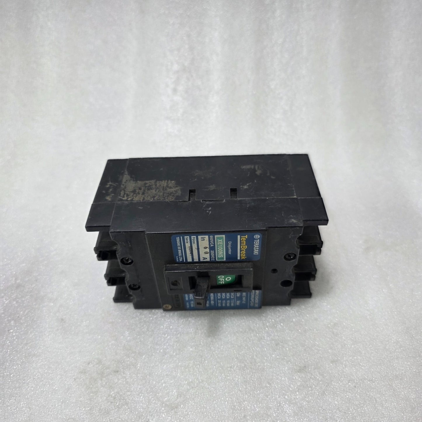 TERASAKI TEMBREAK XE100NS MCCB 60A 3 POLE | 660VAC INDUSTRIAL CIRCUIT BREAKER