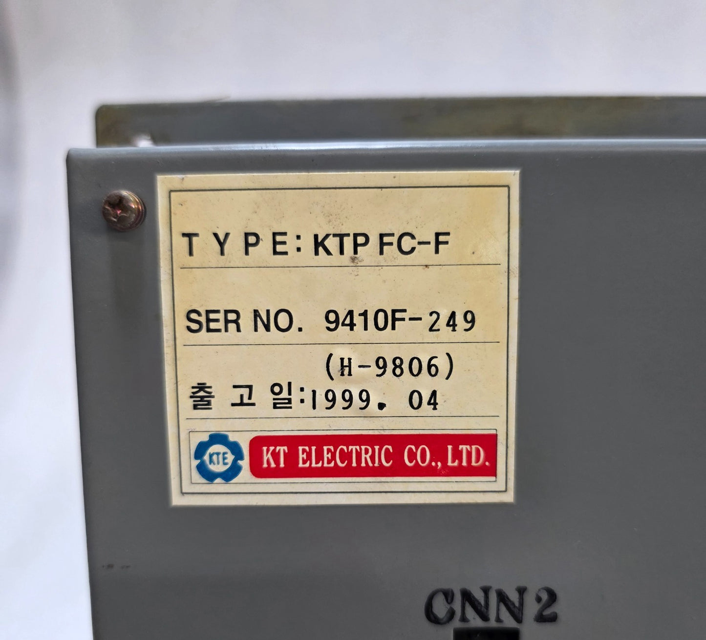 SAMGONG KT ELECTRIC KTP FC-F INDUSTRIAL CONTROL MODULE | RELIABLE ELECTRICAL PAN