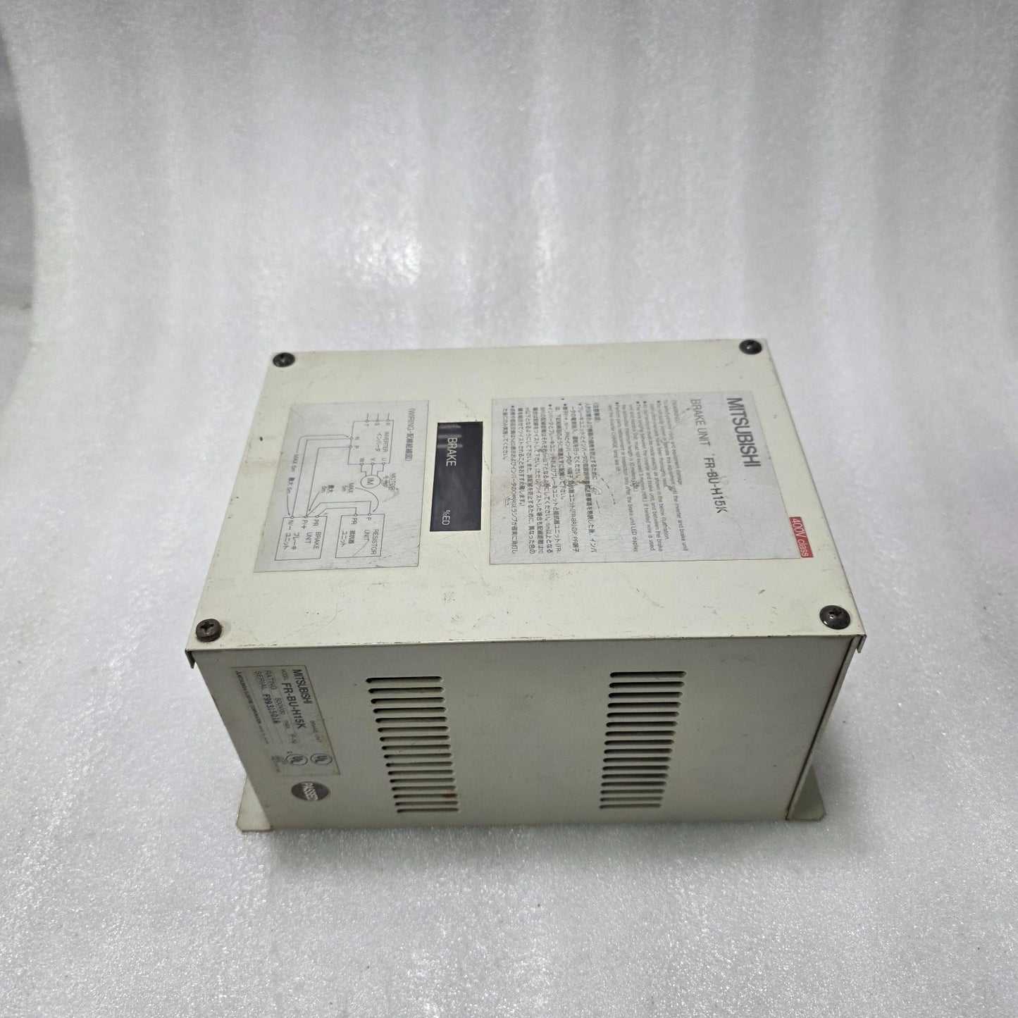 MITSUBISHI FR-BU-H15K BRAKE UNIT 800VDC | INDUSTRIAL DRIVE BRAKING MODULE