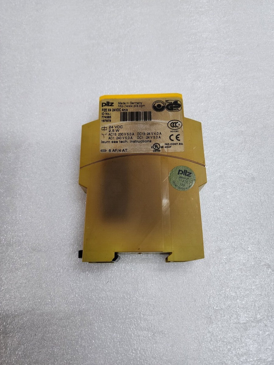 PILZ PZE X4 24VDC 4N/O SAFETY RELAY 774585