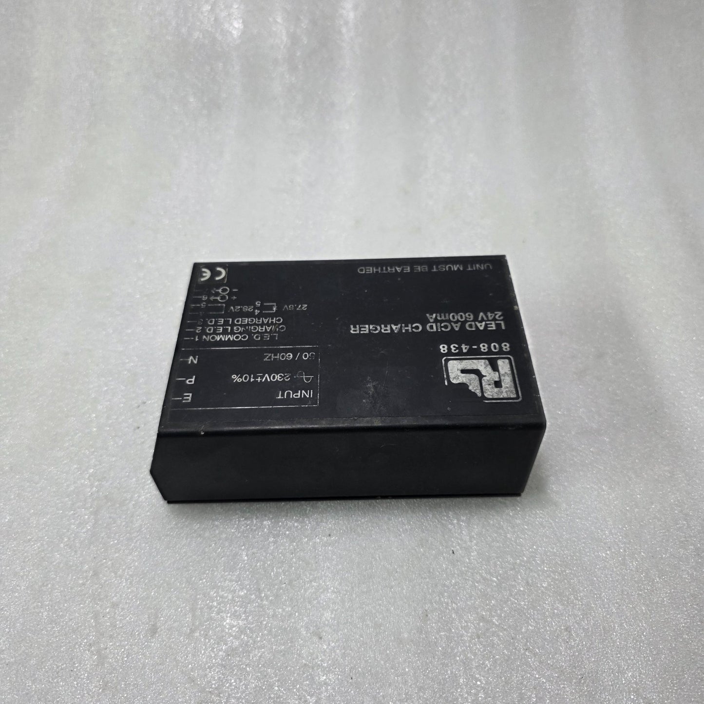 RS 808-438 LEAD ACID BATTERY CHARGER 24V 600MA | 230VAC INDUSTRIAL FLOAT CHARGER