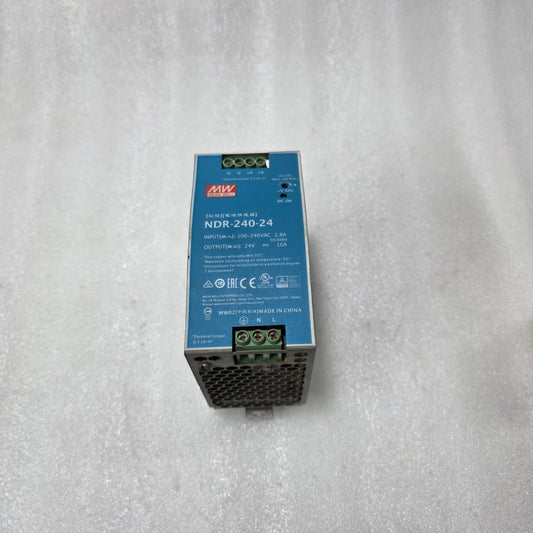 MEAN WELL NDR-240-24 DIN RAIL POWER SUPPLY 24V 10A 240W | INDUSTRIAL SMPS 100-24