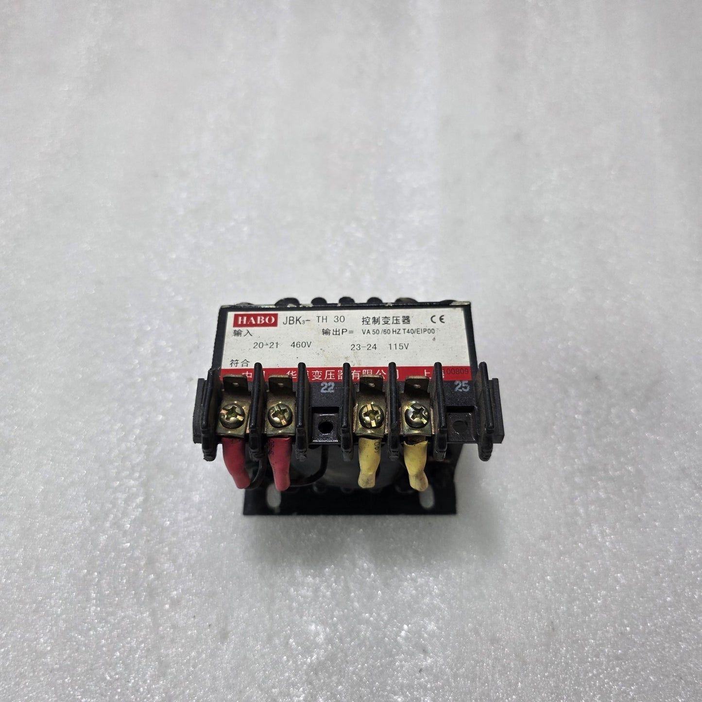 HABO JBK3-TH30 CONTROL TRANSFORMER 460V TO 115V | INDUSTRIAL PANEL TRANSFORMER 5