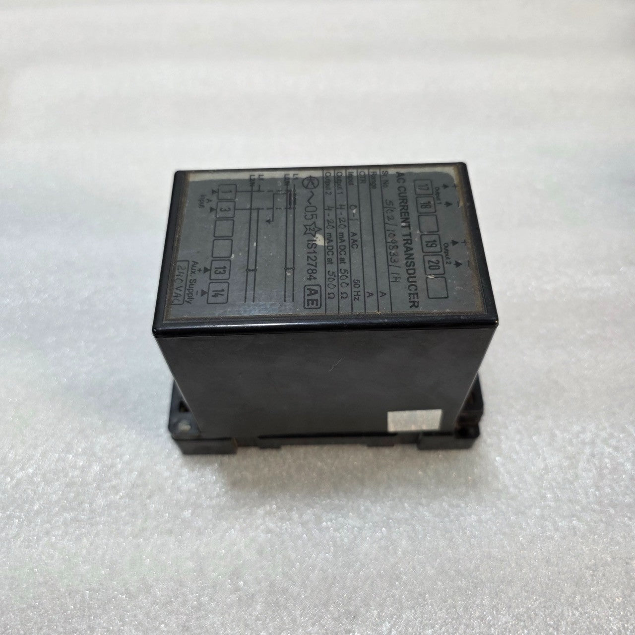 AE 5/02/109833/14 AC CURRENT TRANSDUCER IS12784 240VAC