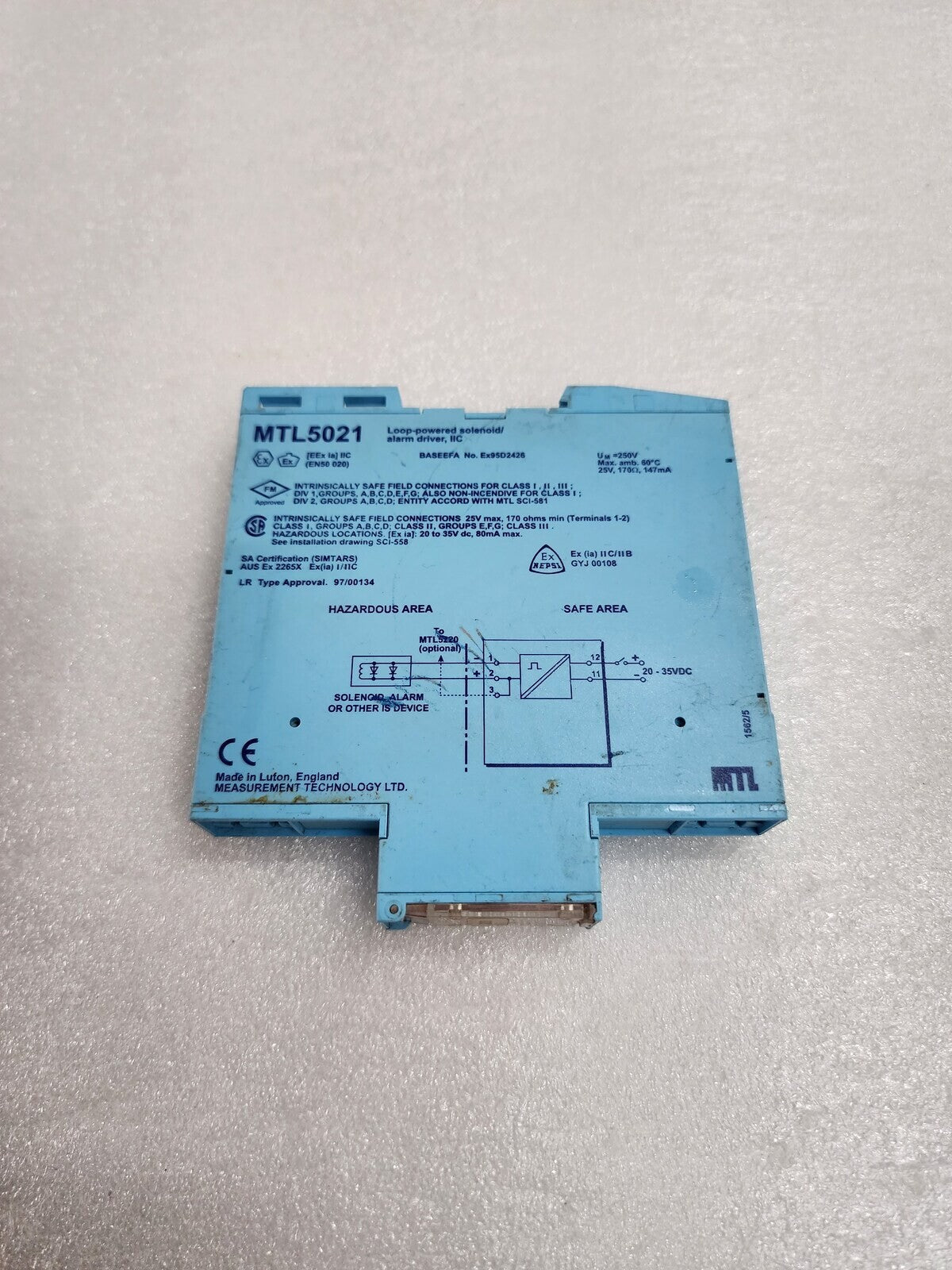 MEASUREMENT TECHNOLOGY MTL5021 SOLENOID ALARM DRIVER