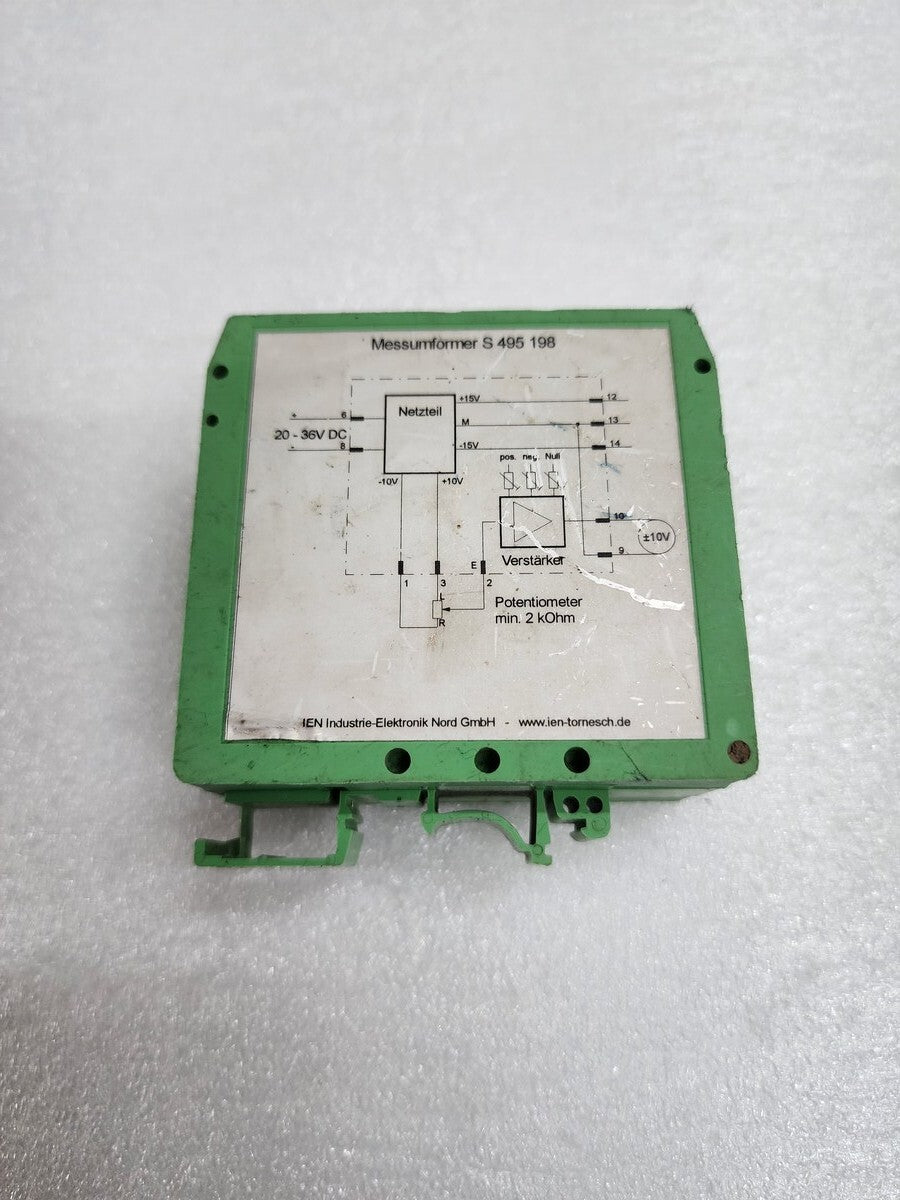 IEN INDUSTRIE ELEKTRONIK NORD S 495 198 MESSUMFORMER - BODY DAMAGE