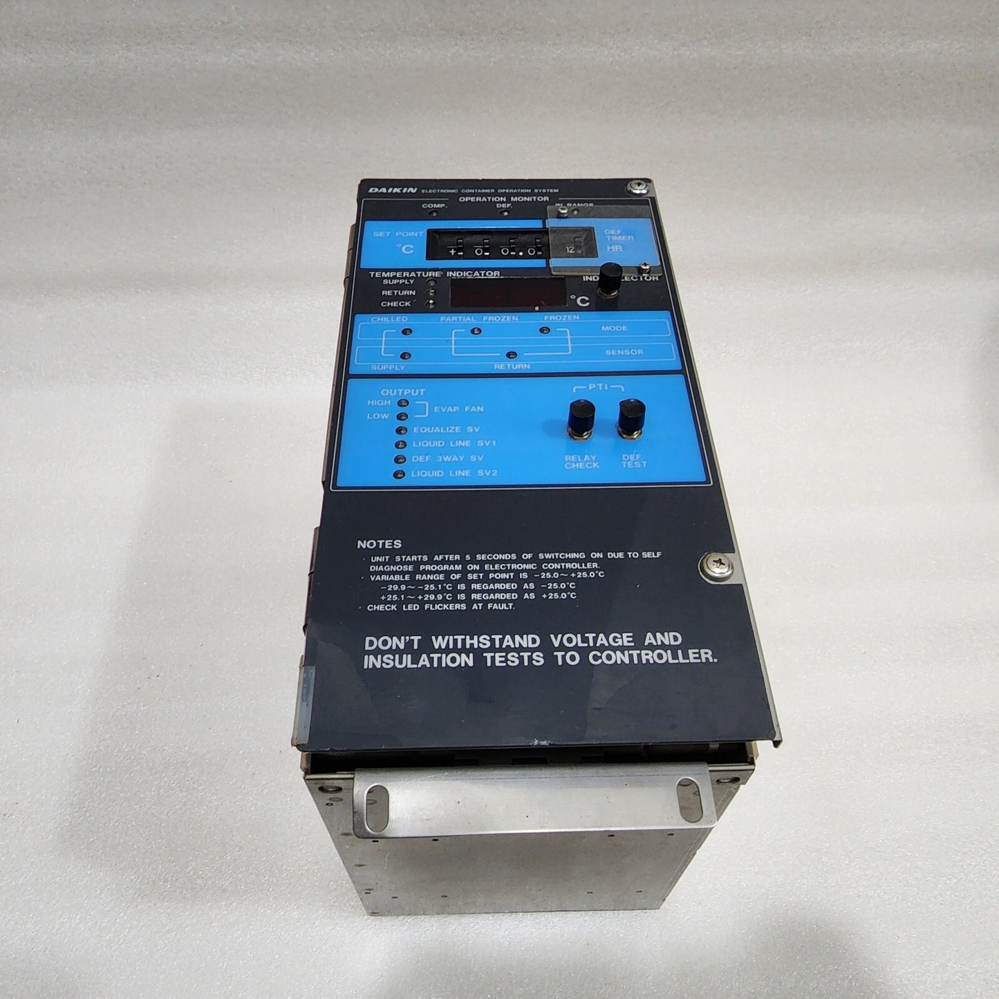 DAIKIN ELECTRONIC CONTAINER OPERATION SYSTEM DUE-DK86-412-00