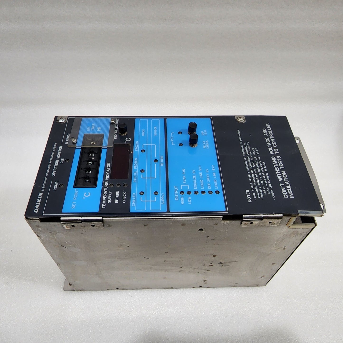 DAIKIN ELECTRONIC CONTAINER OPERATION SYSTEM DUE-DK86-412-00