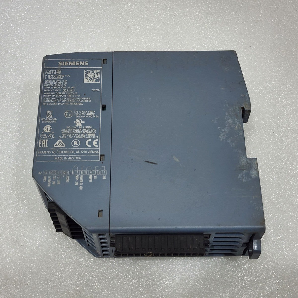 SIEMENS 6EP4134-3AB00-1AY0 SITOP UPS1600 POWER SUPPLY 24VDC 10A