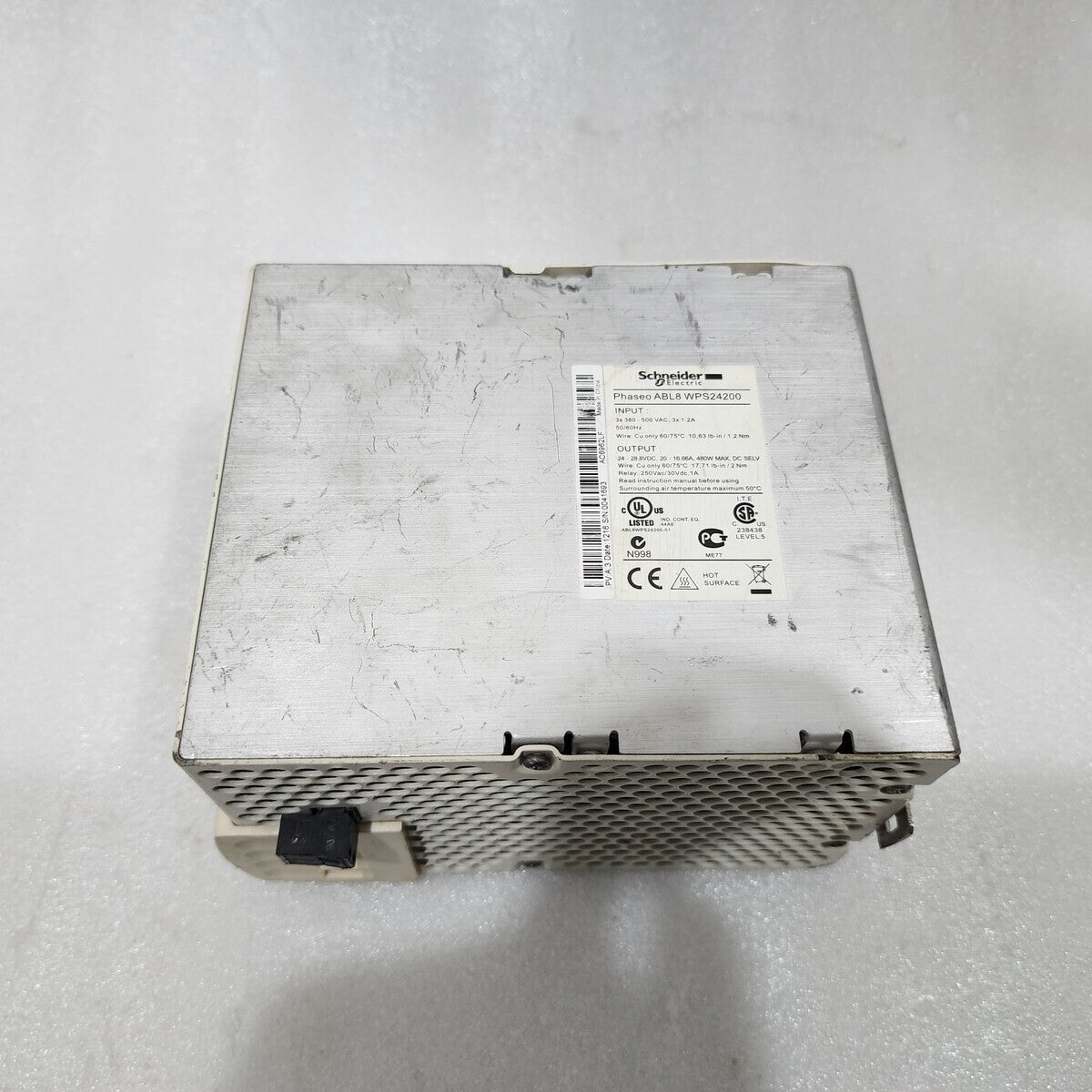 ABL8 WPS24200 3-PH REGULATED SWITCH POWER SUPPLY 24-28VDC 20-16.66A