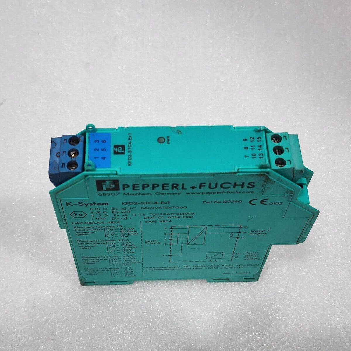 PEPPERL + FUCHS KFD2-STC4-EX1 SMART TRANSMITTER POWER SUPPLY 122580 LOT OF 2 UNI
