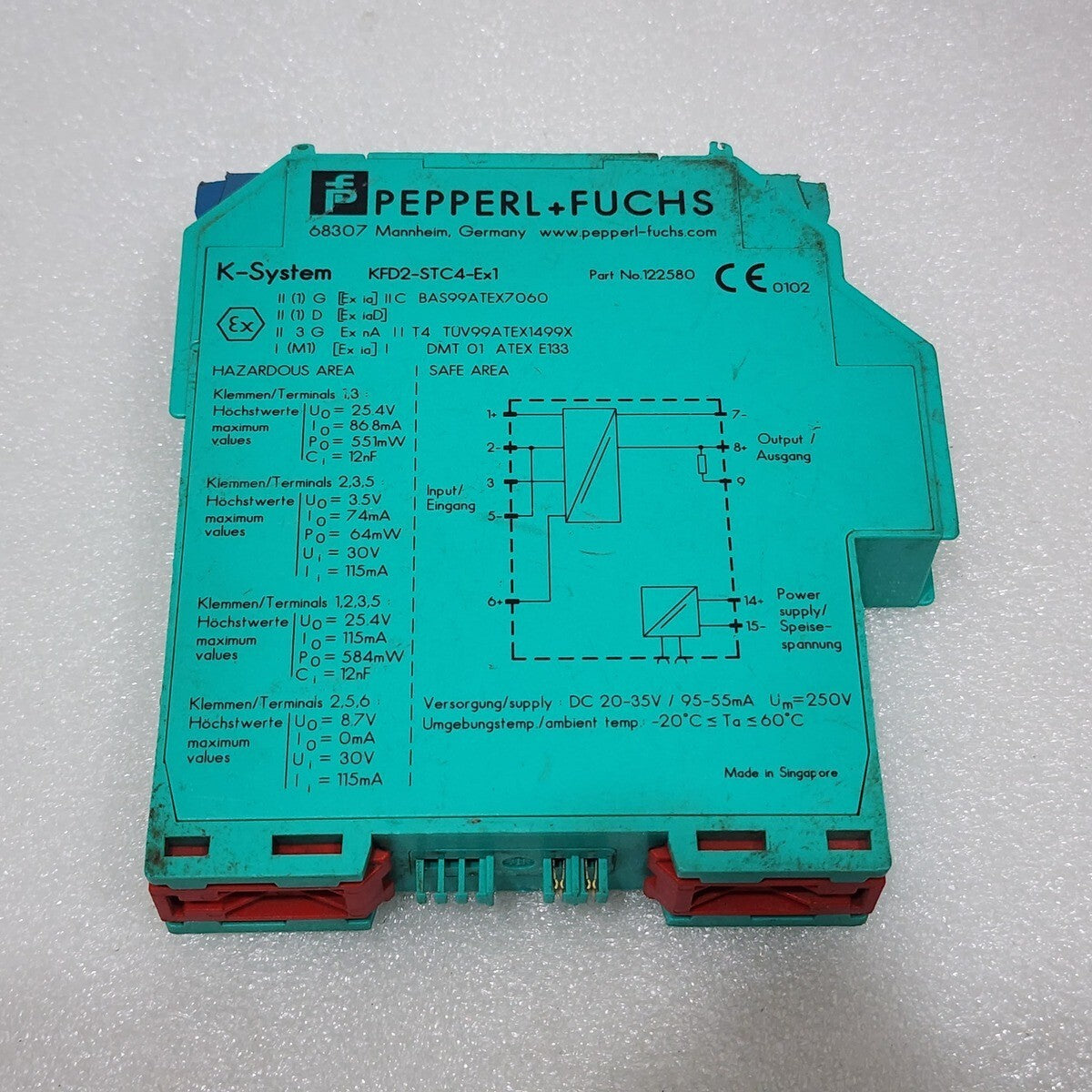PEPPERL + FUCHS KFD2-STC4-EX1 SMART TRANSMITTER POWER SUPPLY 122580 LOT OF 2 UNI