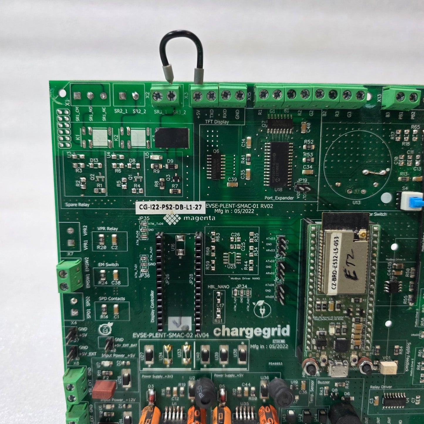 MAGENTA CHARGEGRID EVSE CONTROL PCB | EVSE-PLENT-SMAC-01 RV02 | EV CHARGING CONT
