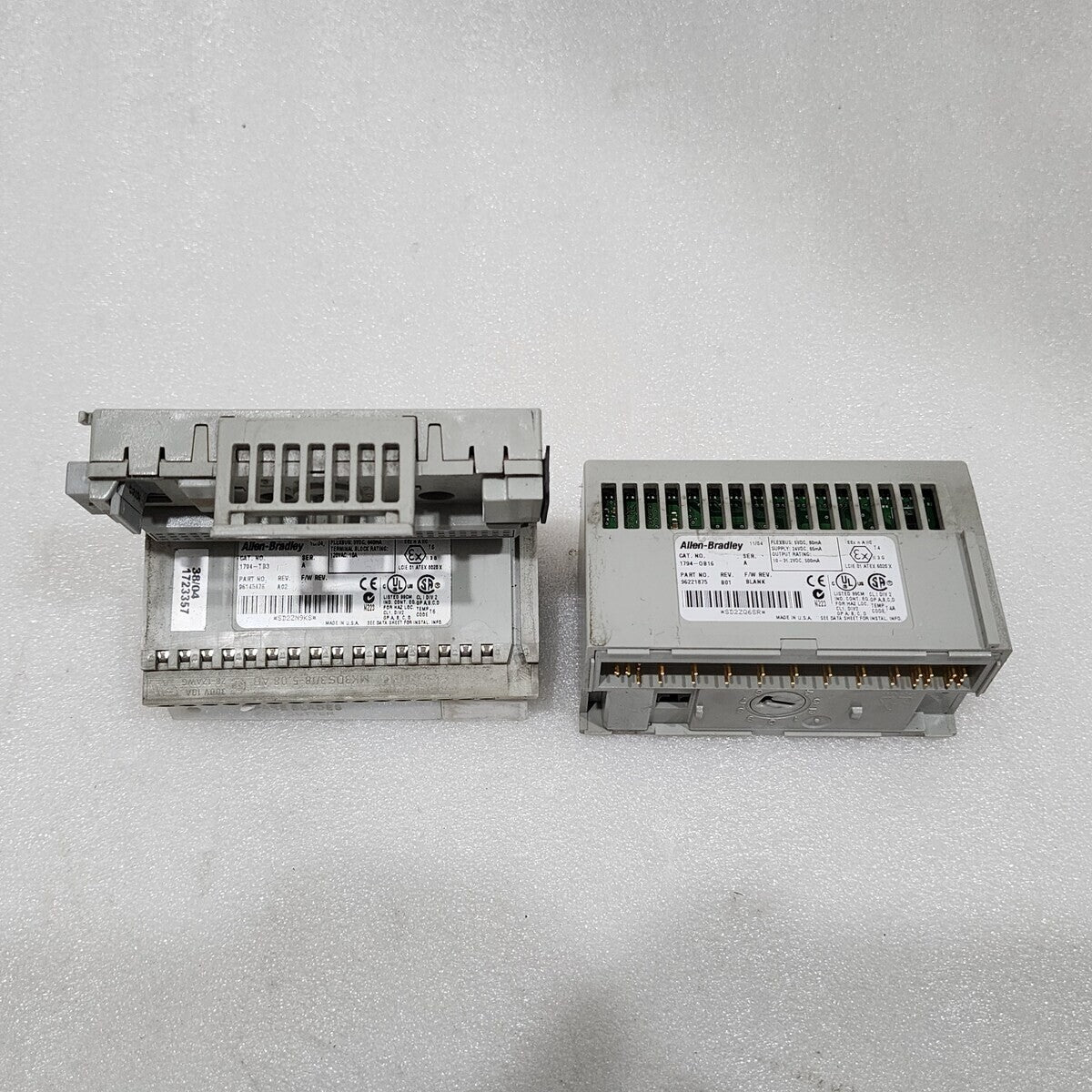 ALLEN BRADLEY CAT 1794-OB16 SERIES A 96221875 1794-TB3