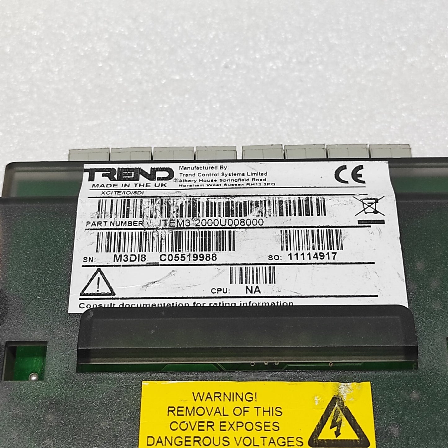 TREND XCITE 8DI I/O EXPANSION MODULE 2000U008000