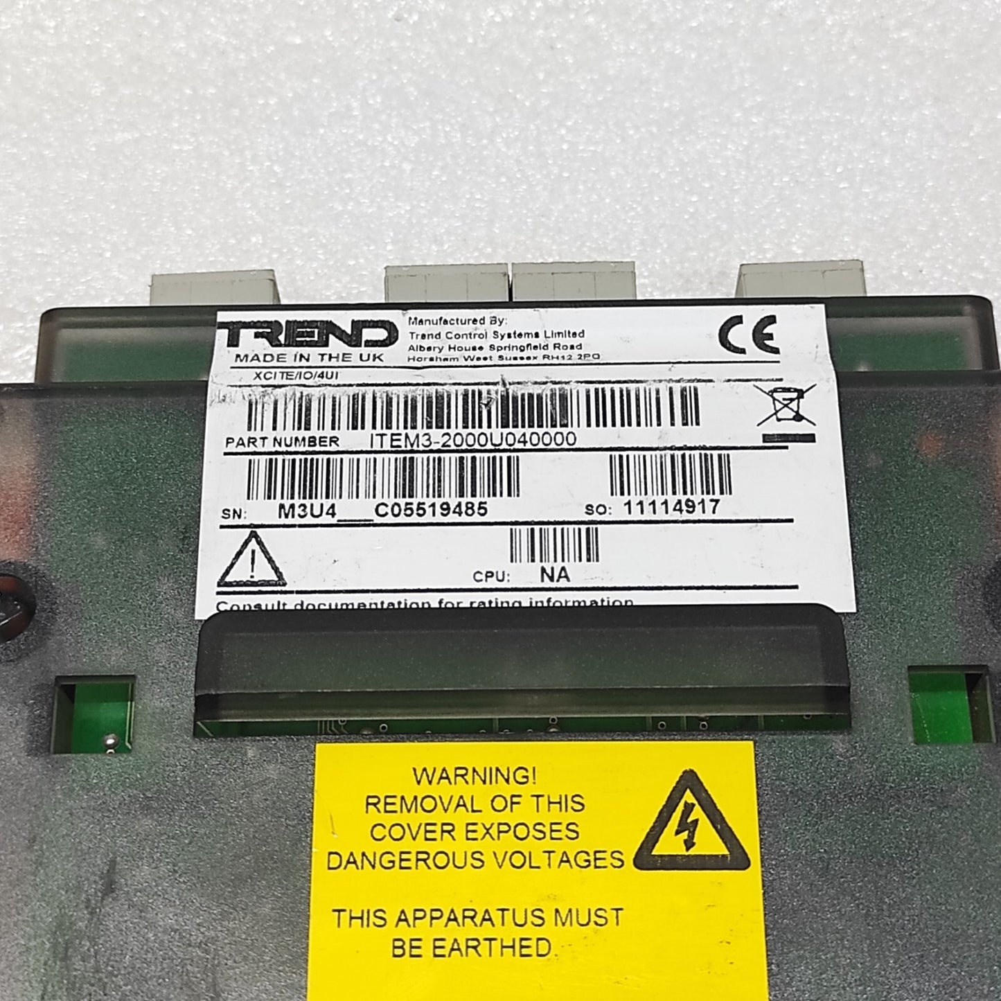 TREND XCITE 4UI CONTROL EXPANSION MODULE 2000U040000