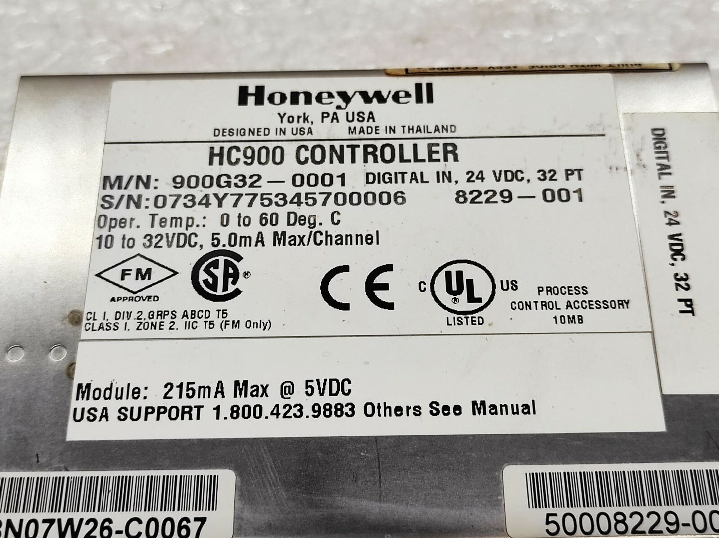 Honeywell HC900 Controller 900G32-0001 Digital Input Module 900G320001