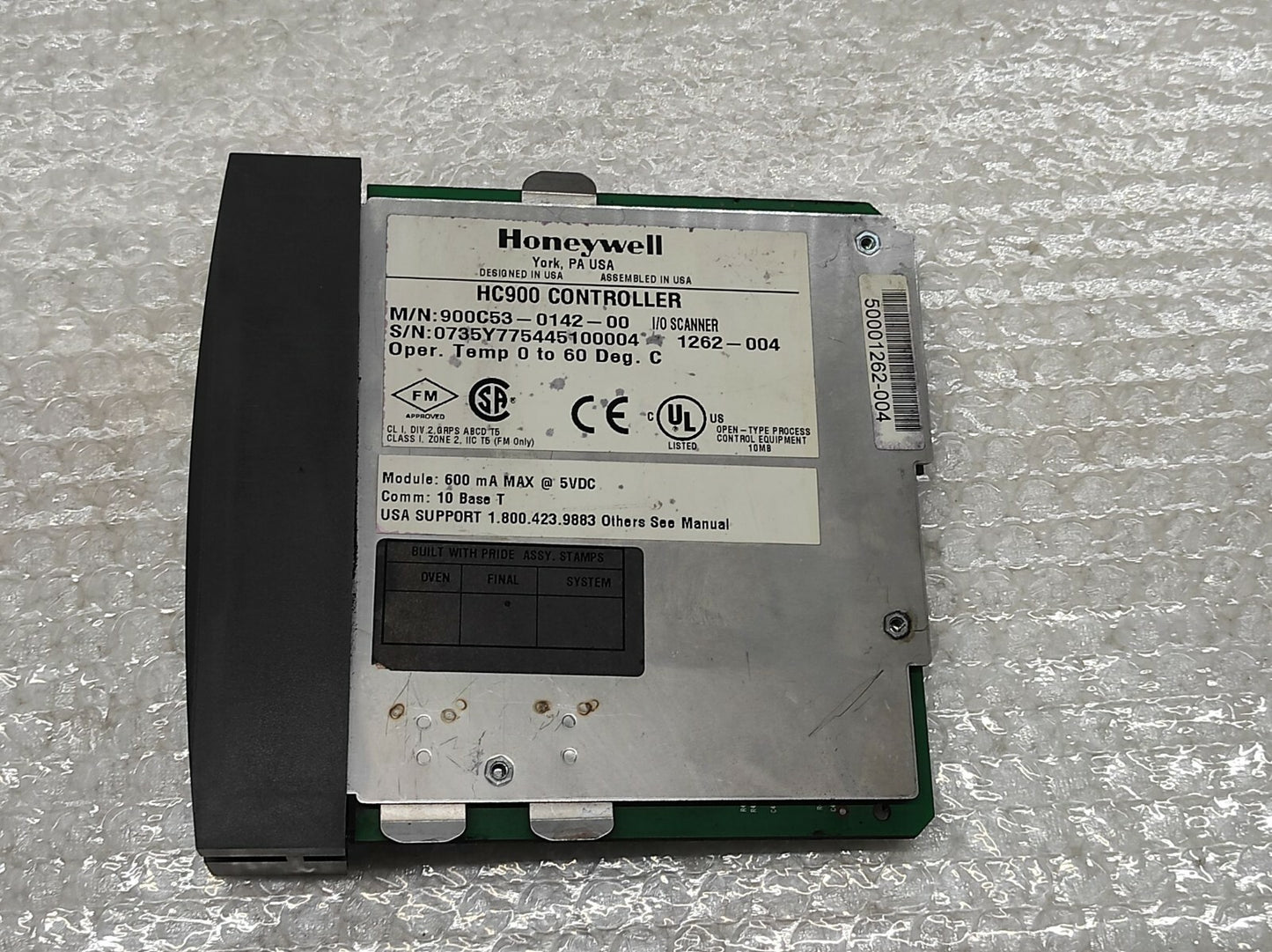 Honeywell HC900 Controller 900C53-0142-00 I/O Scanner 900C53014200