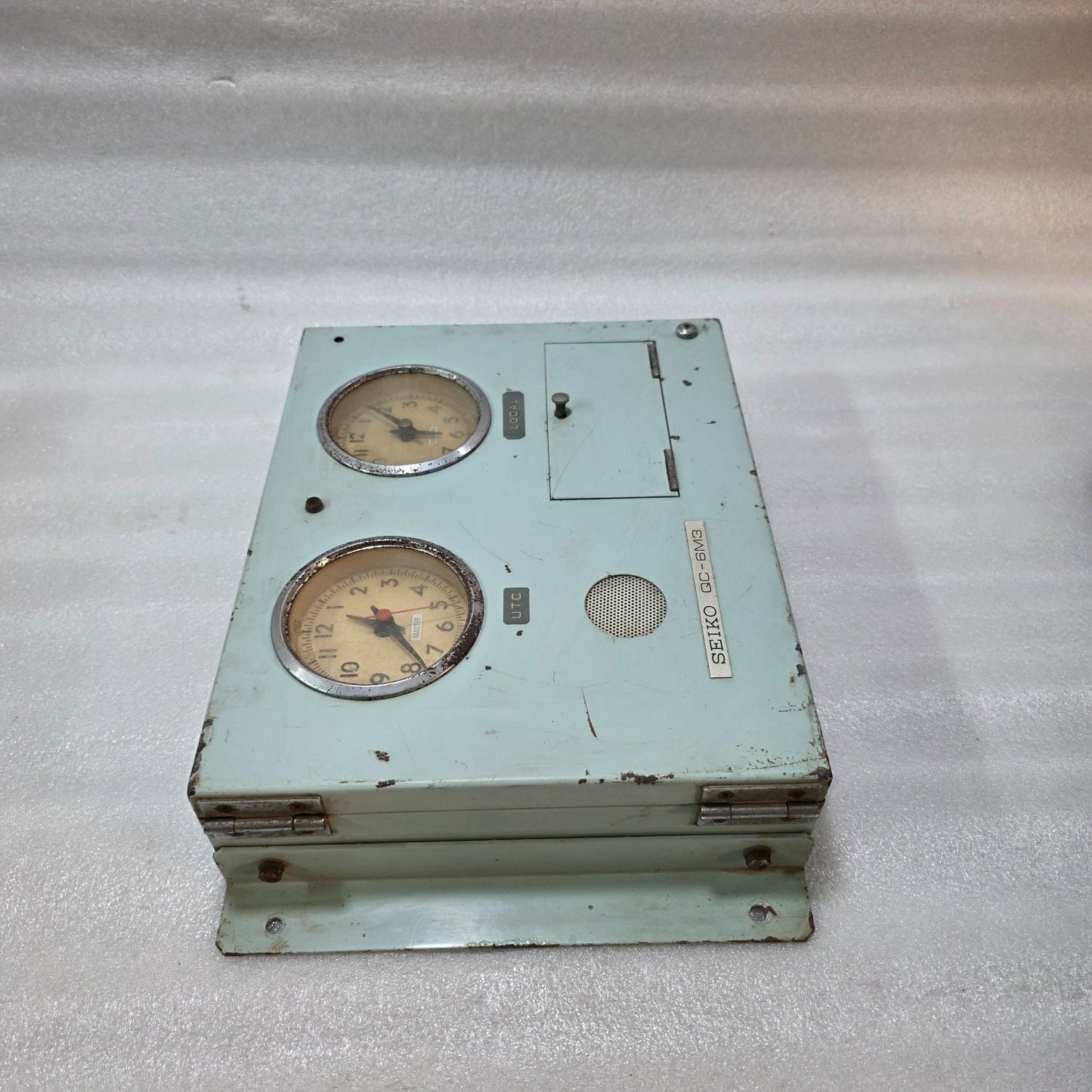 SEIKO QC-6M3 MARINE DUAL TIME CLOCK PANEL – UTC & LOCAL MASTER CLOCK UNIT, INDUS