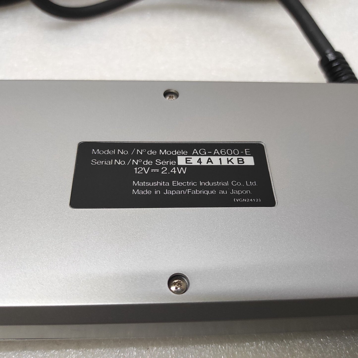 PANASONIC AG-A600-E REMOTE CONTROLLER 12VDC