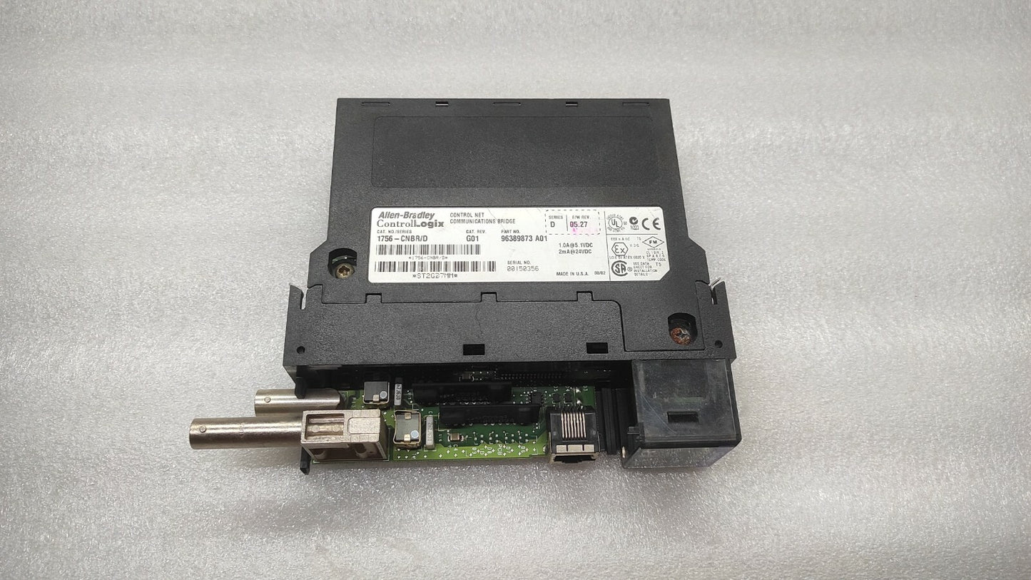 ALLEN BRADLEY 1756-CNBR/D CONTROL NET COMMUNICATION BRIDGE 96389873-A01