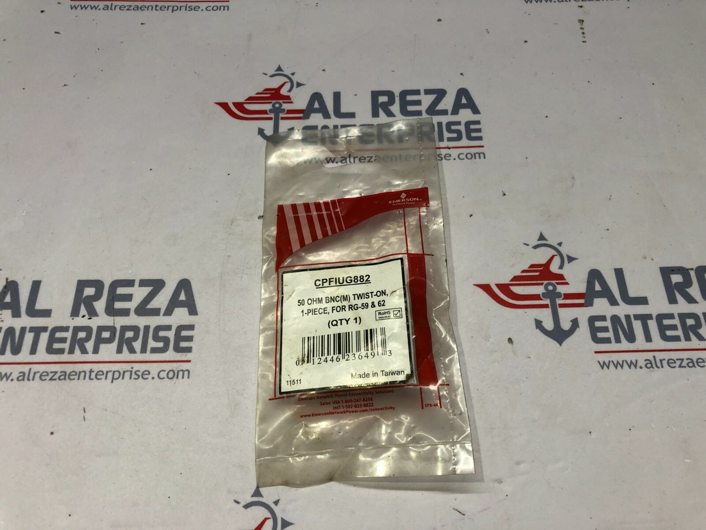 EMERSON CPFIUG882 BNC CONNECTOR 50 OHM FOR RG-59 & 62