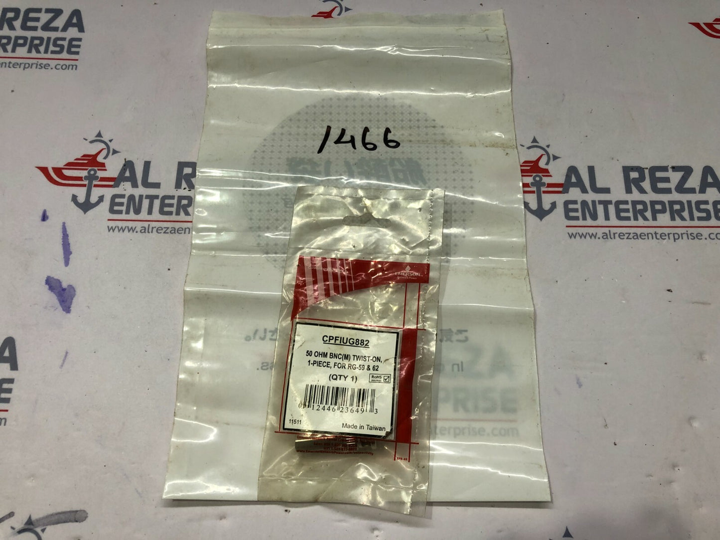 EMERSON CPFIUG882 BNC CONNECTOR 50 OHM FOR RG-59 & 62