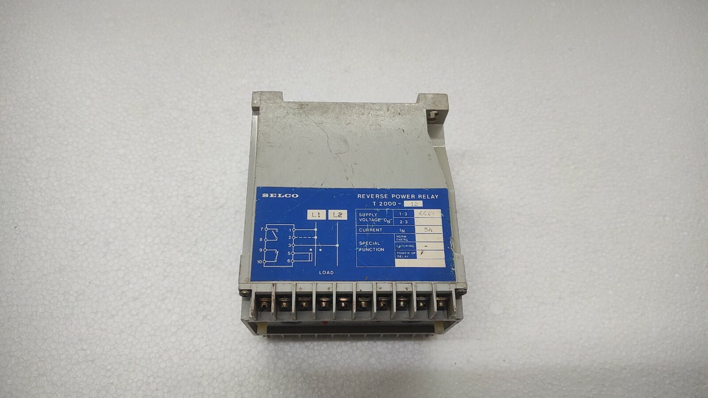 SELCO T2000-12 REVERSE POWER RELAY 660V