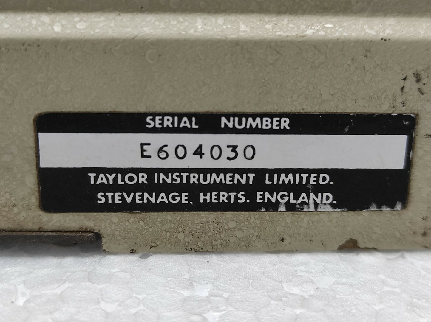 Taylor Instrument CAT NO 1730TB10001A