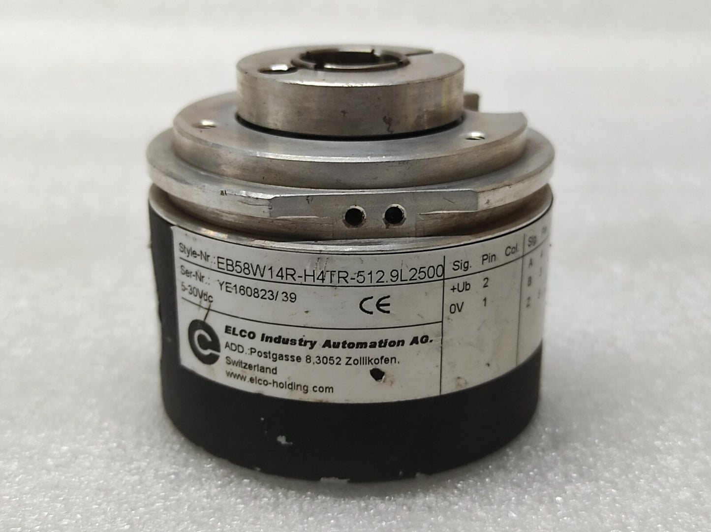 ELCO INDUSTRY AUTOMATION EB58W14R-H4TR-512.9L2500 ENCODER 5-30VDC