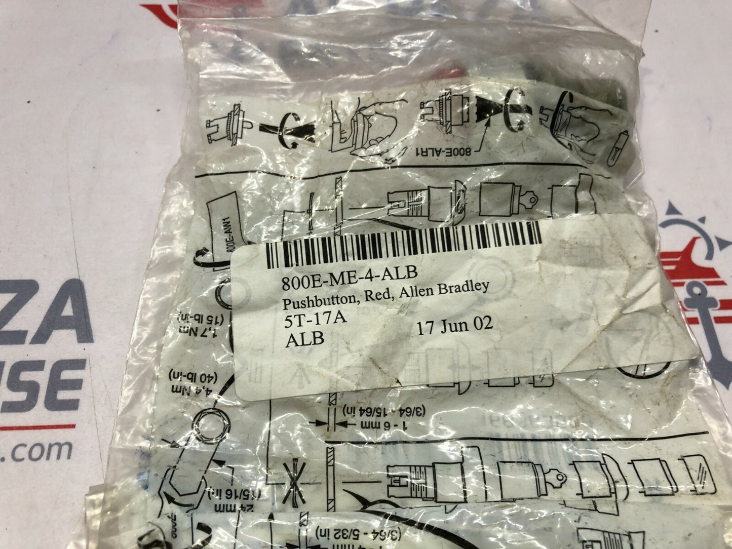 ALLEN BRADLEY 800E-ME-4 RED PUSH BUTTON