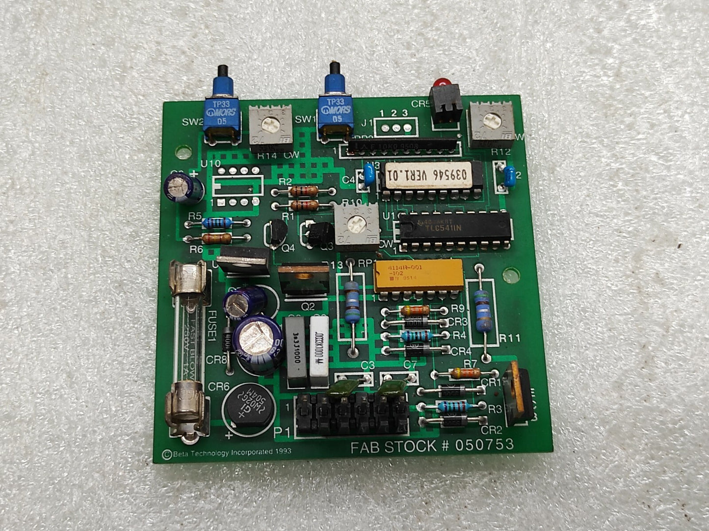 BETA TECHNOLOGY 050753 PCB 10649-00 REVISION A 043957