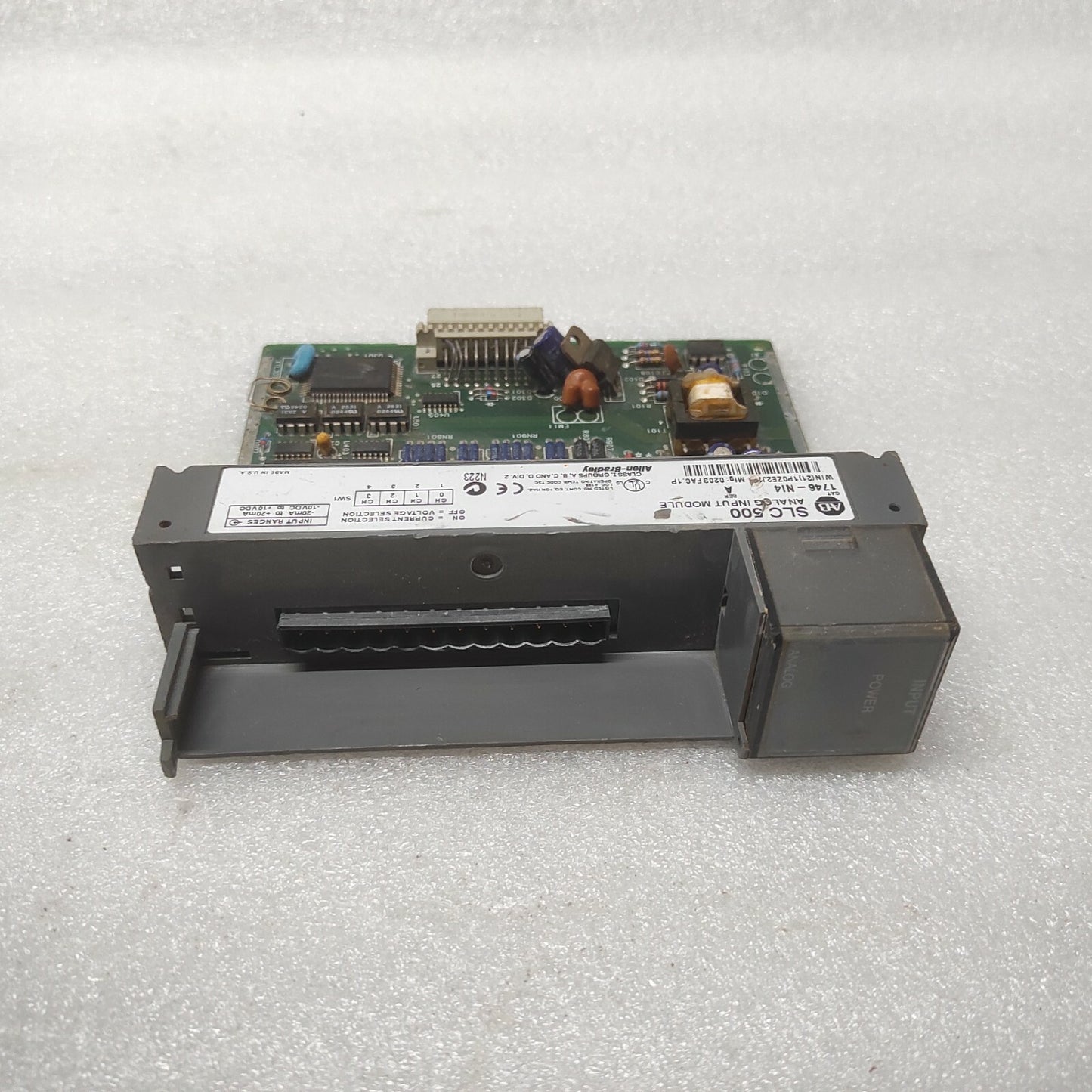 ALLEN BRADLEY CAT 1746-NI4 SLC500 ANALOG INPUT MODULE