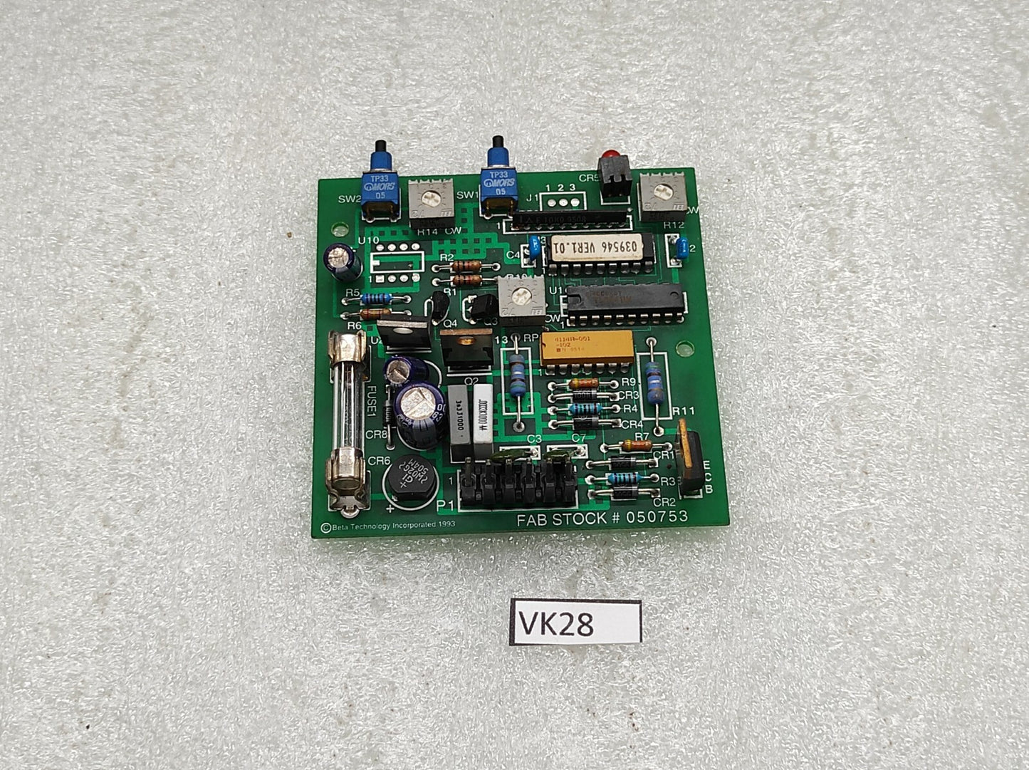 BETA TECHNOLOGY 050753 PCB 10649-00 REVISION A 043957