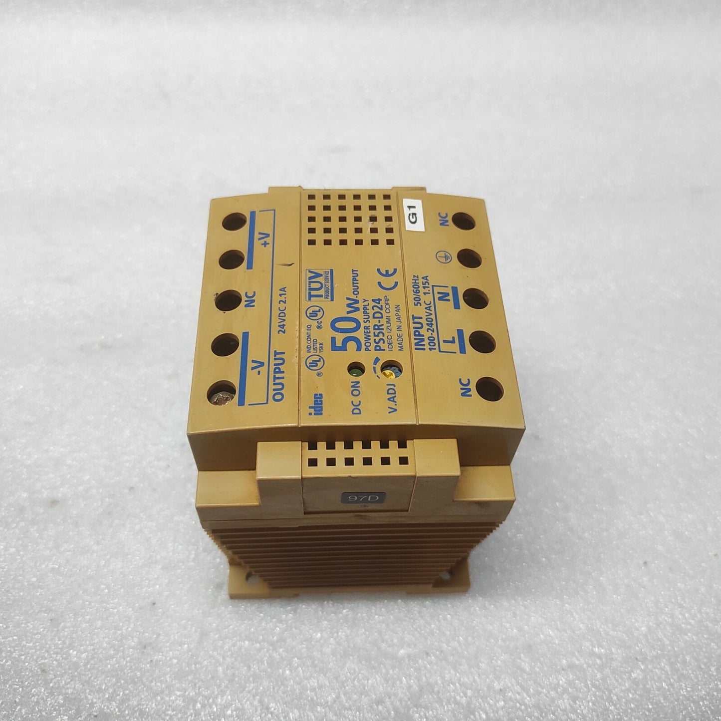 IDEC PS5R-D24 POWER SUPPLY 24VDC 2.1A